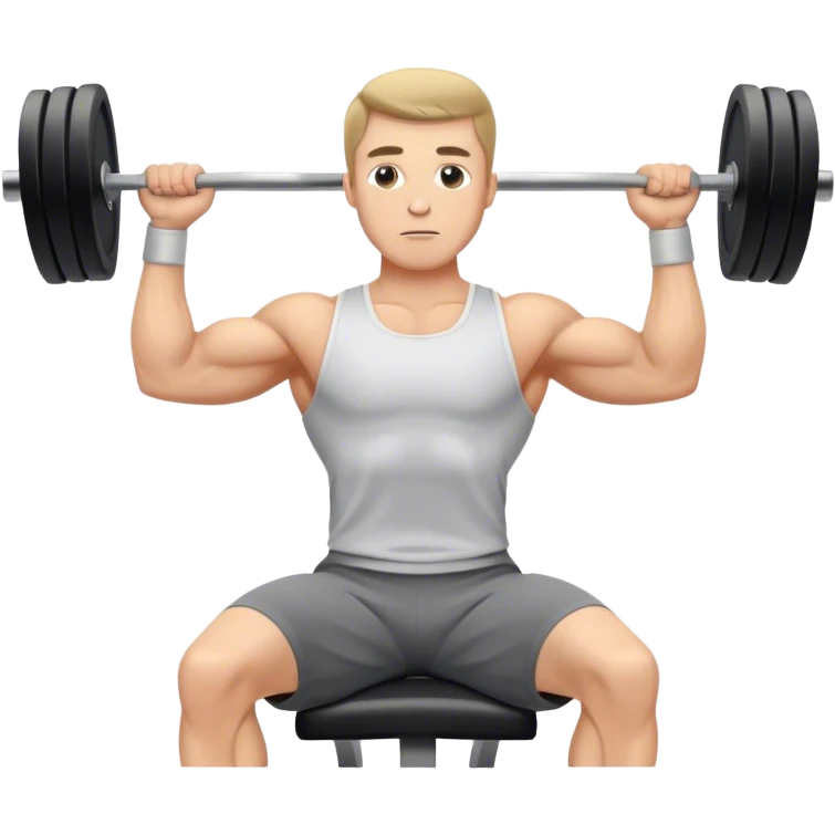 guy incline chest fly exercise emoji