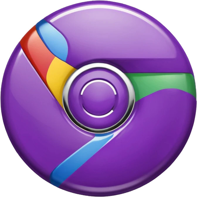 dark purple google chrome logo emoji