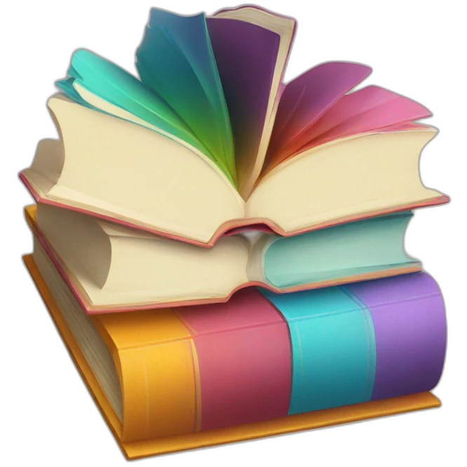 colorful book emoji