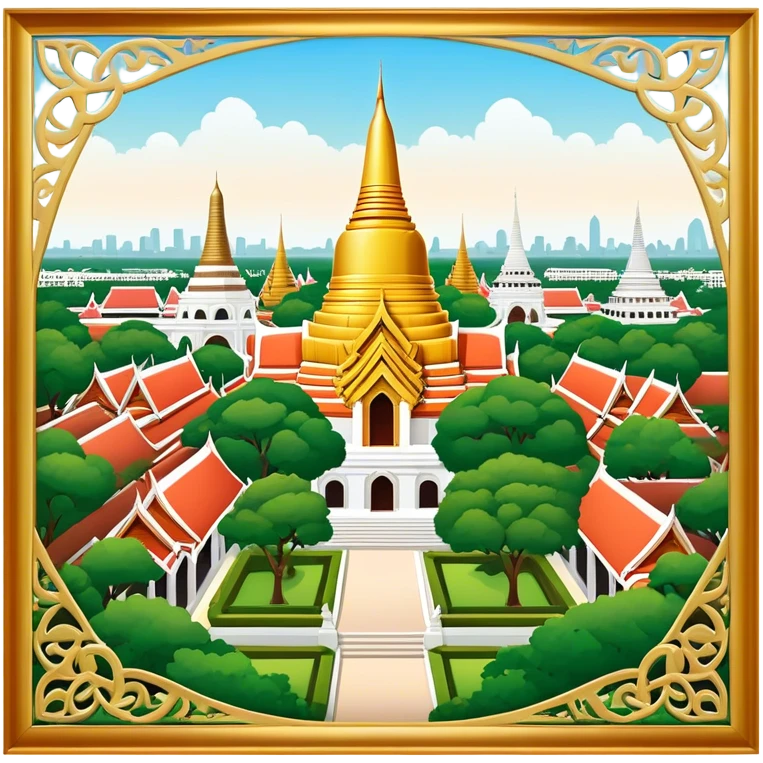 ​Cinematic Realistic Nakhon Pathom, Thailand, depicted as a historic cityscape dominated by the iconic Phra Pathom Chedi, surrounded by lush gardens, bustling local markets, and traditional Thai architecture, bathed in warm golden light and rendered with rich textures that capture its cultural and historical significance, emoji