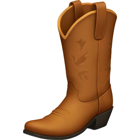light brown cowboy boots emoji