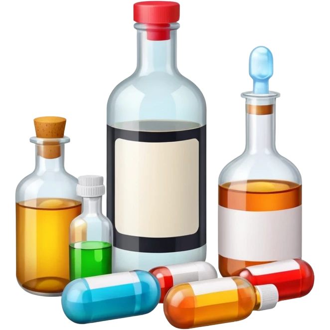 alcohol pills and drugs emoji