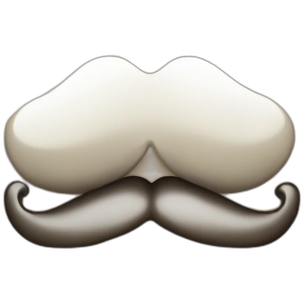 BICOLOR moustache emoji