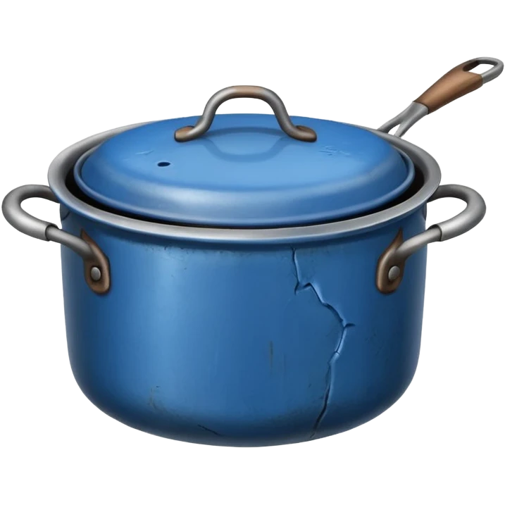 cooking pot blue  emoji