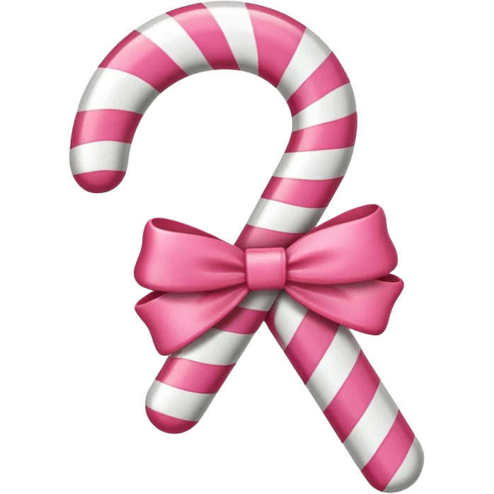 Pink candy cane emoji