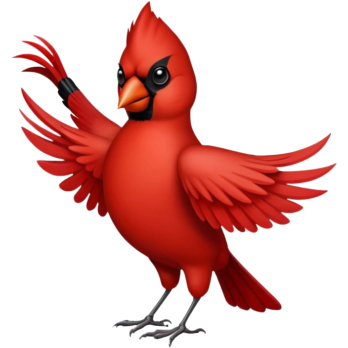 Cardinal dancing emoji