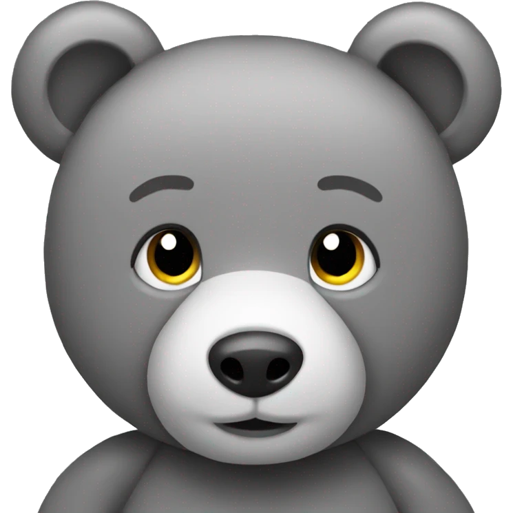 grey teddy bear emoji