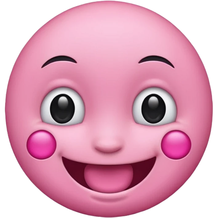 Pink emoji with piercings emoji