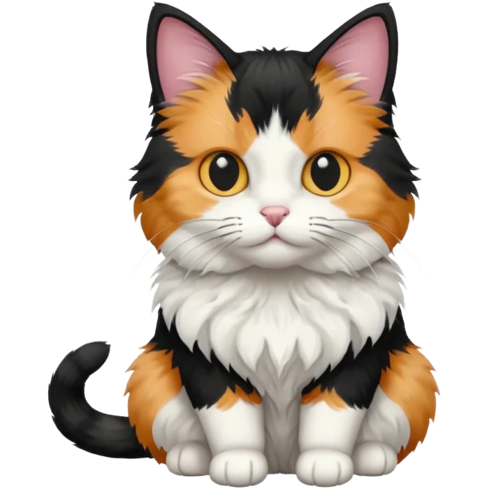 cat black & white emoji