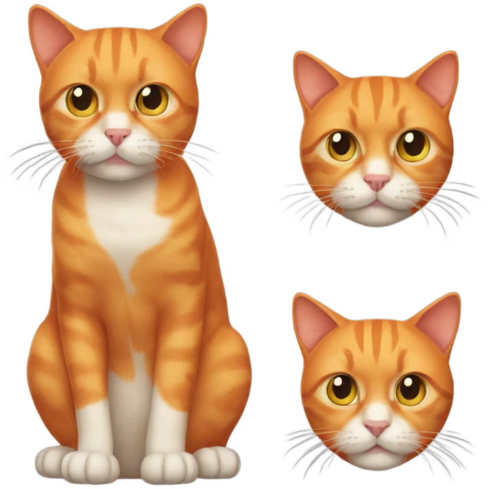 Orange cat  emoji
