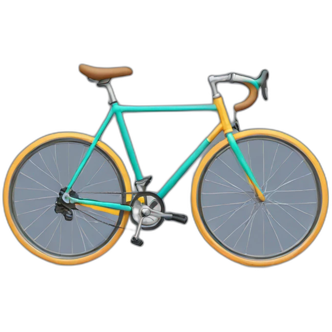 Bicicleta colores emoji