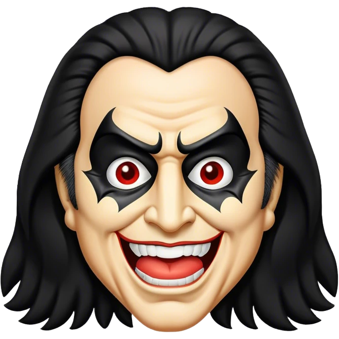 Gene Simmons kiss happy face emoji