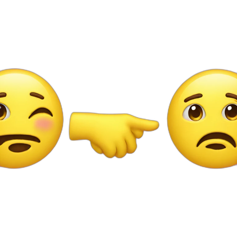 two in the pink one in the stink yellow hand emoji