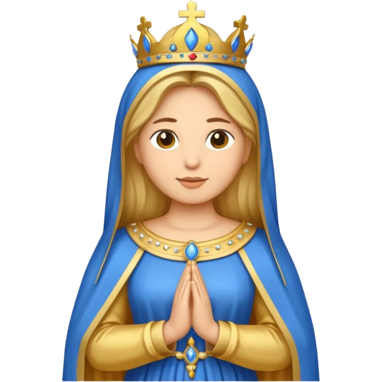 Un emoji de una virgen en un palio  emoji
