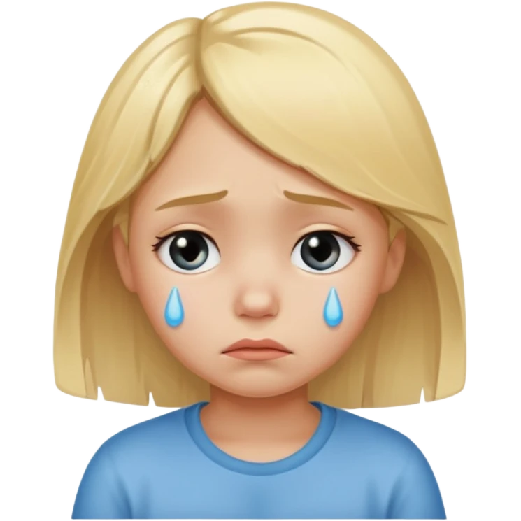 сгенерируй грустную маленькую девушку emoji