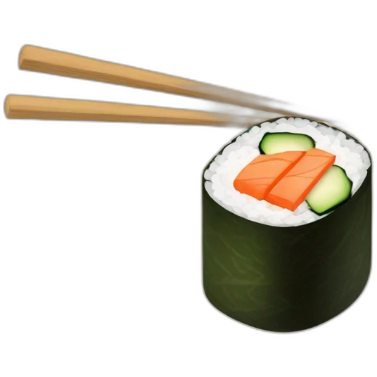 Chopsticks sushi emoji