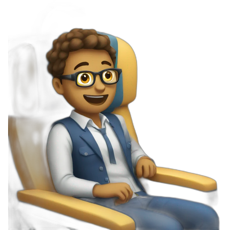 Chat sur un avion emoji