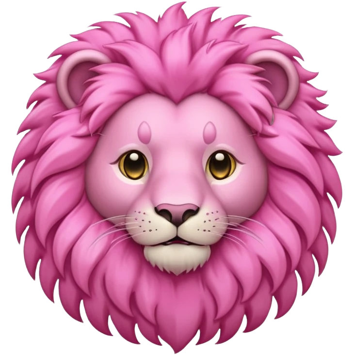 pink lion emoji