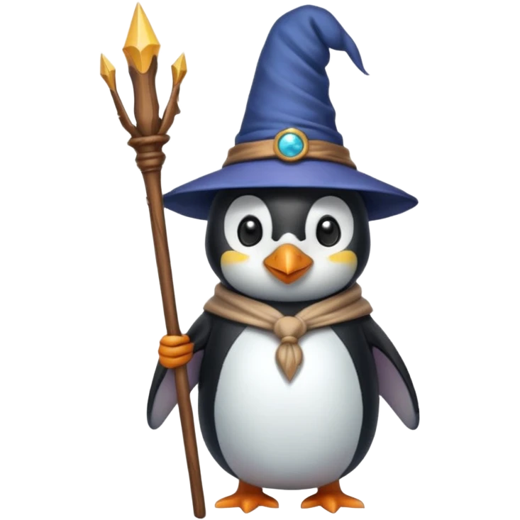 Penguin Wizard emoji