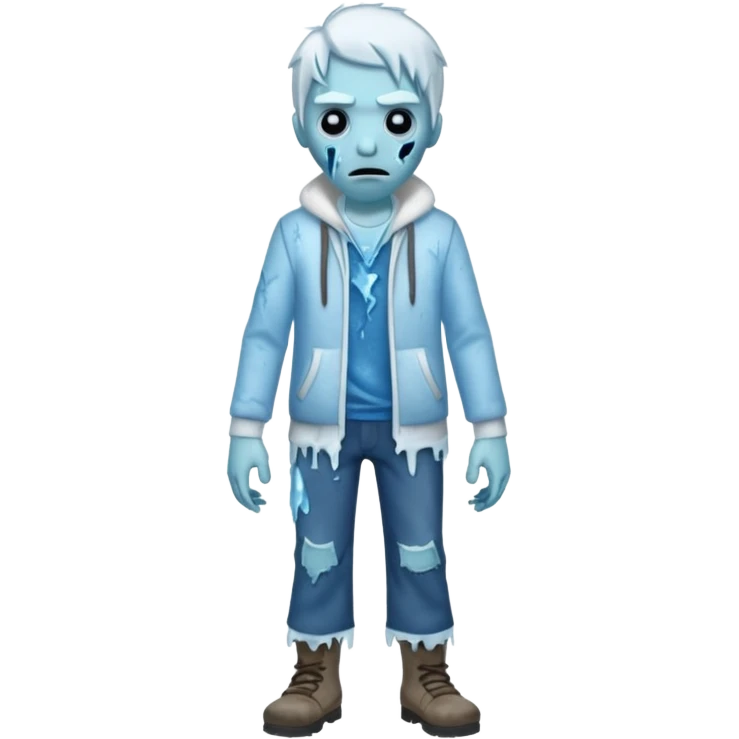 ice zombie full body emoji