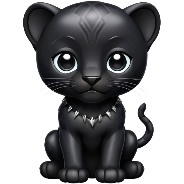 Black panther cub emoji