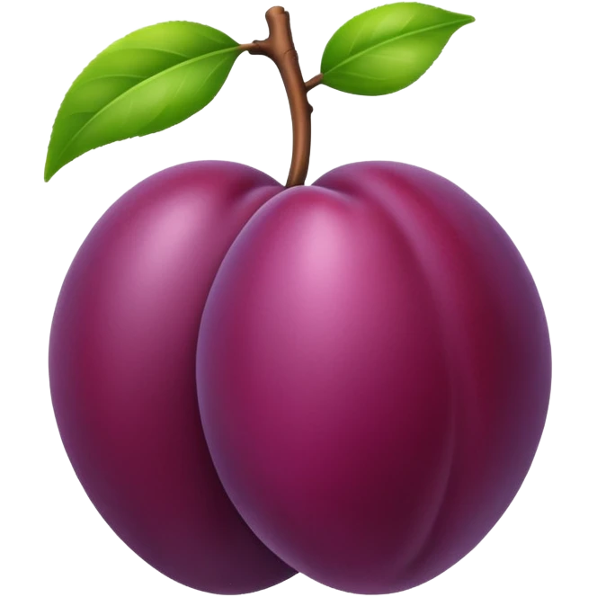Plum emoji