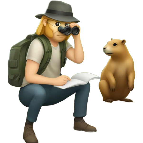 Capybara researcher 3.4 turn emoji