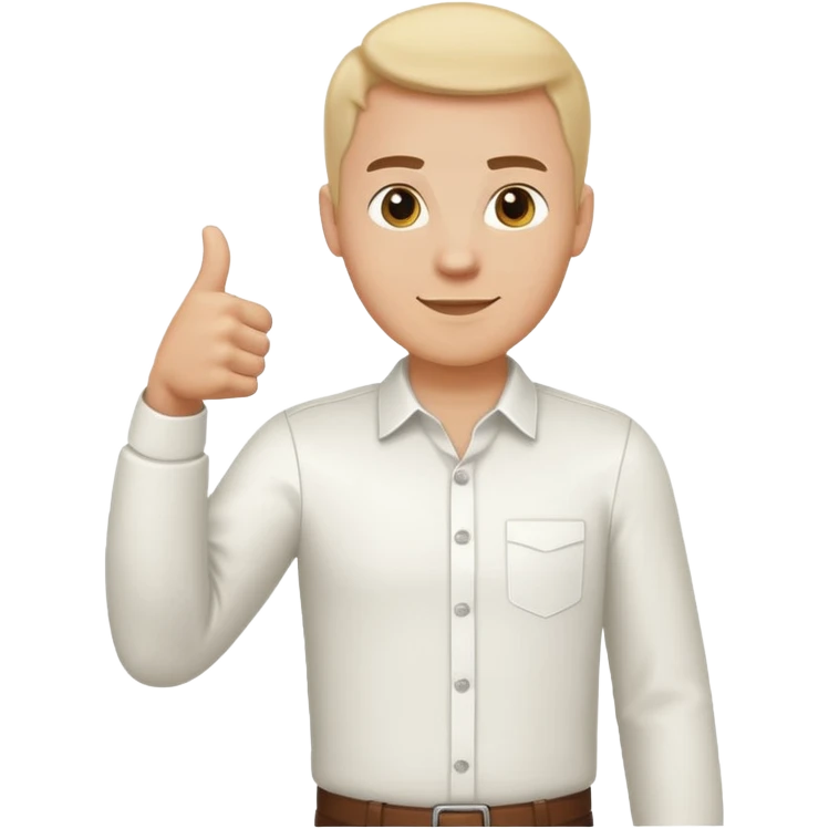 ligth man giving thumbs up full body emoji