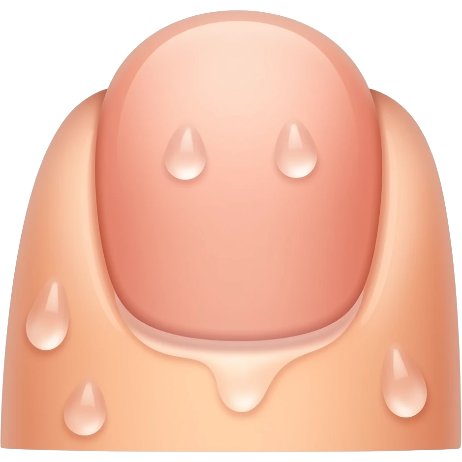 Wet female fingers emoji