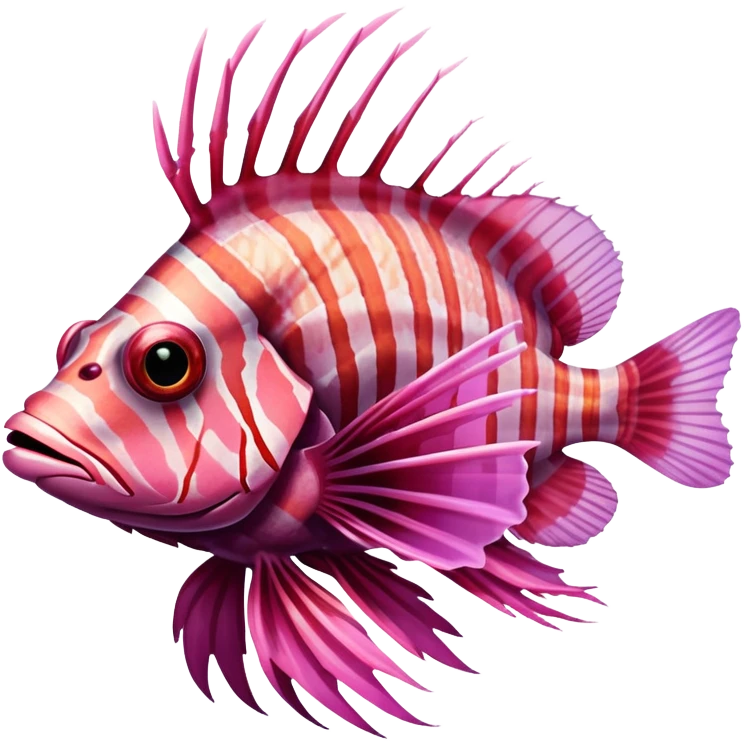 pink lionfish  emoji