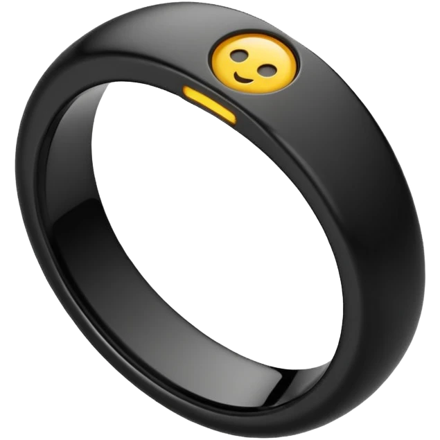 oura biometric ring as an emoji but shaped like an O emoji