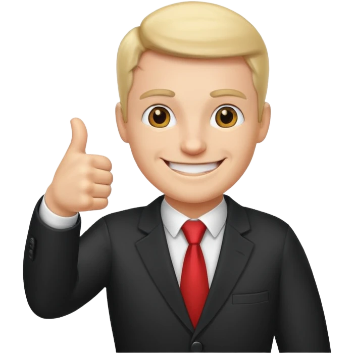 Boss with thumbs up emoji