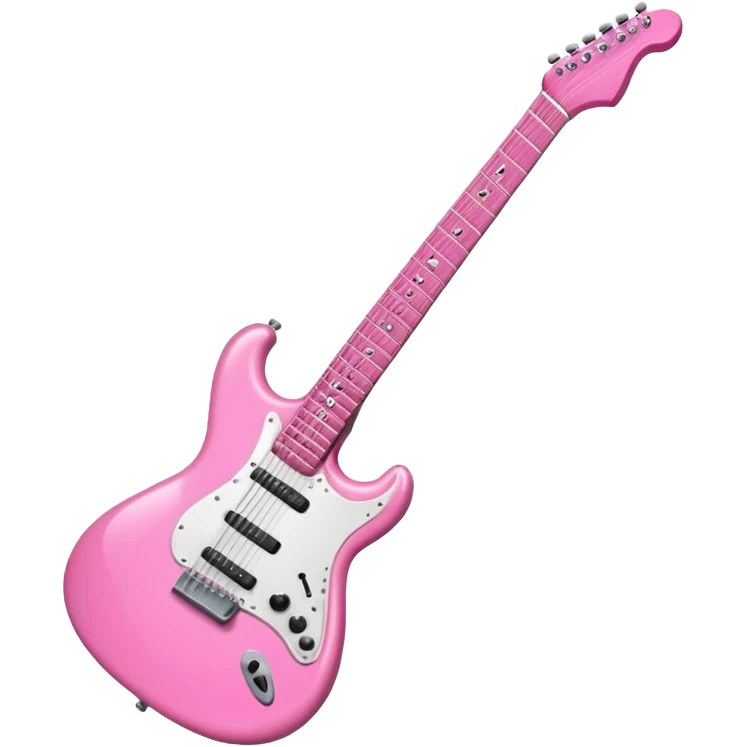 Pink electric Guitar emoji
