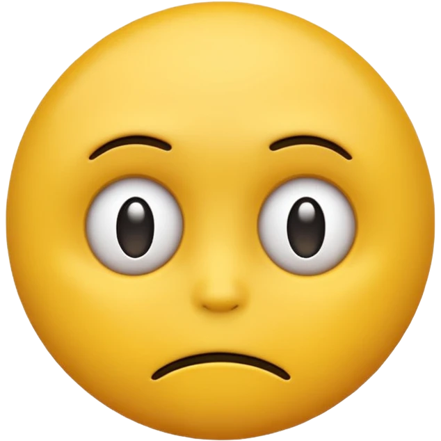 Yellow emoji face death stare emoji