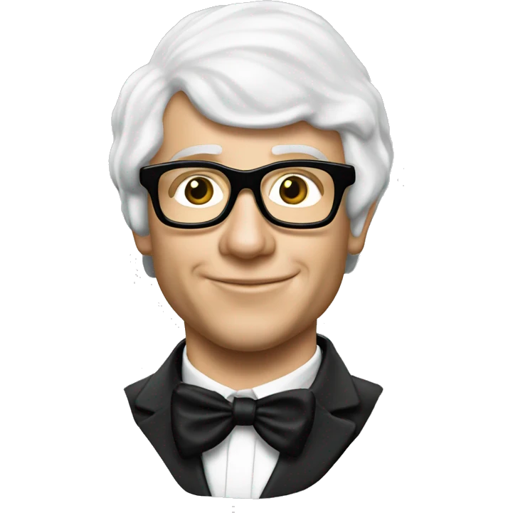 Gold Member from Austin Powers white emoji