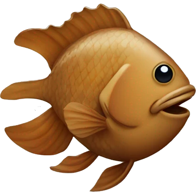 brown fish emoji
