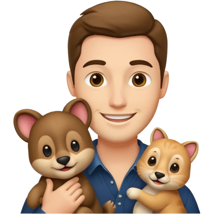 열정적인, 멋있는, 동물을 좋아하는 emoji