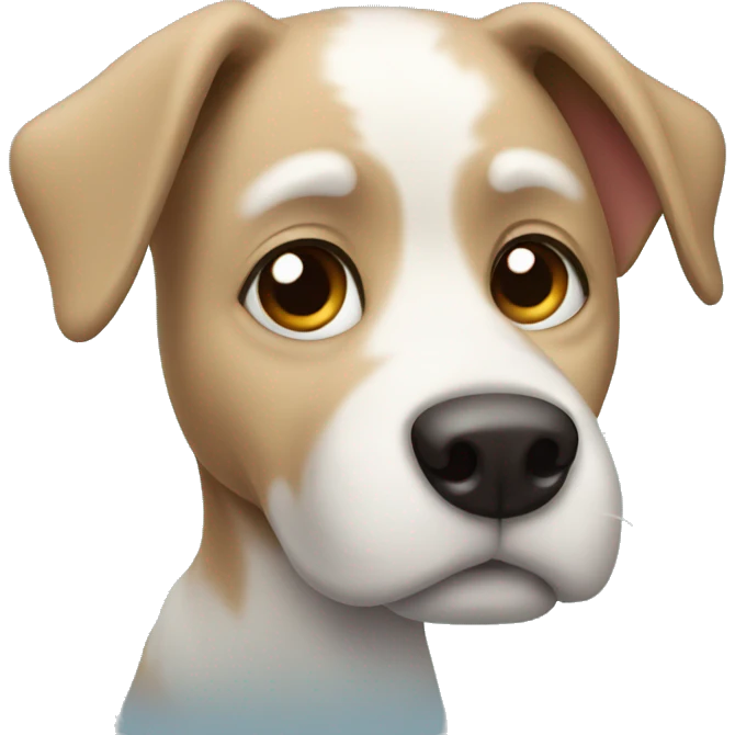 Christmas dog emoji