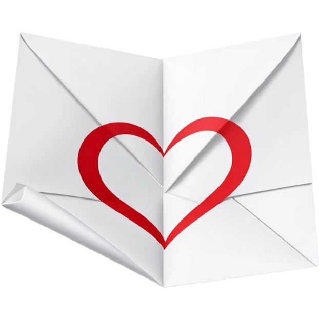 paper that says i love you emoji