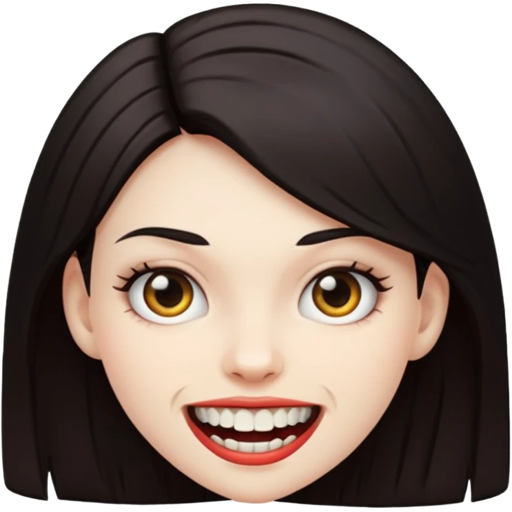 Vampir, Girl, Teeth emoji