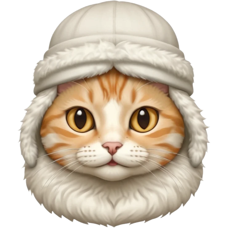 A cat wearing Muslim cap emoji