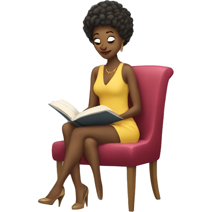 coquette woman reading emoji