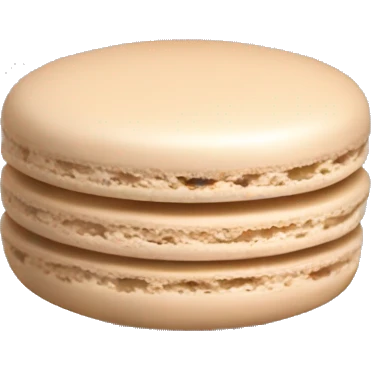 beige macaron emoji