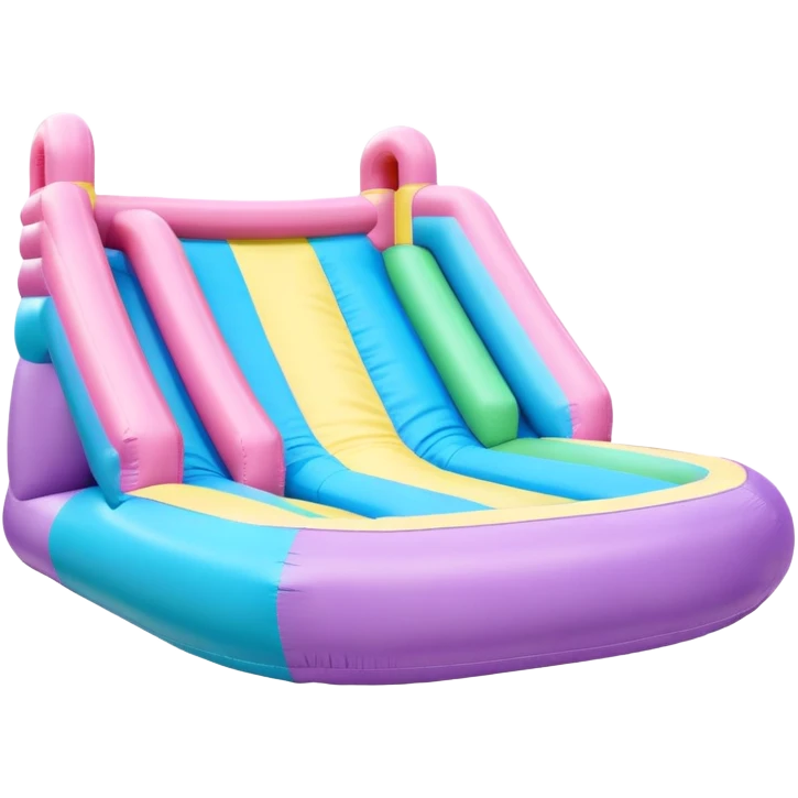 pastel bouncy inflatable trampoline  emoji