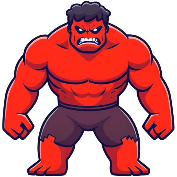 Red Hulk emoji