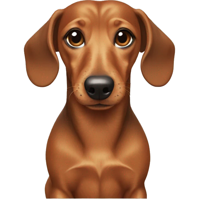 raw hair dachshund emoji
