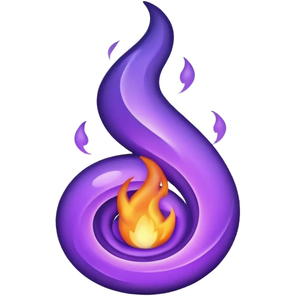 purple flame emoji