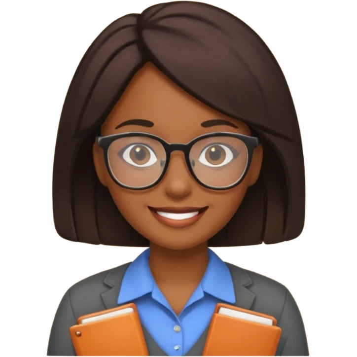 Black female teacher emoji