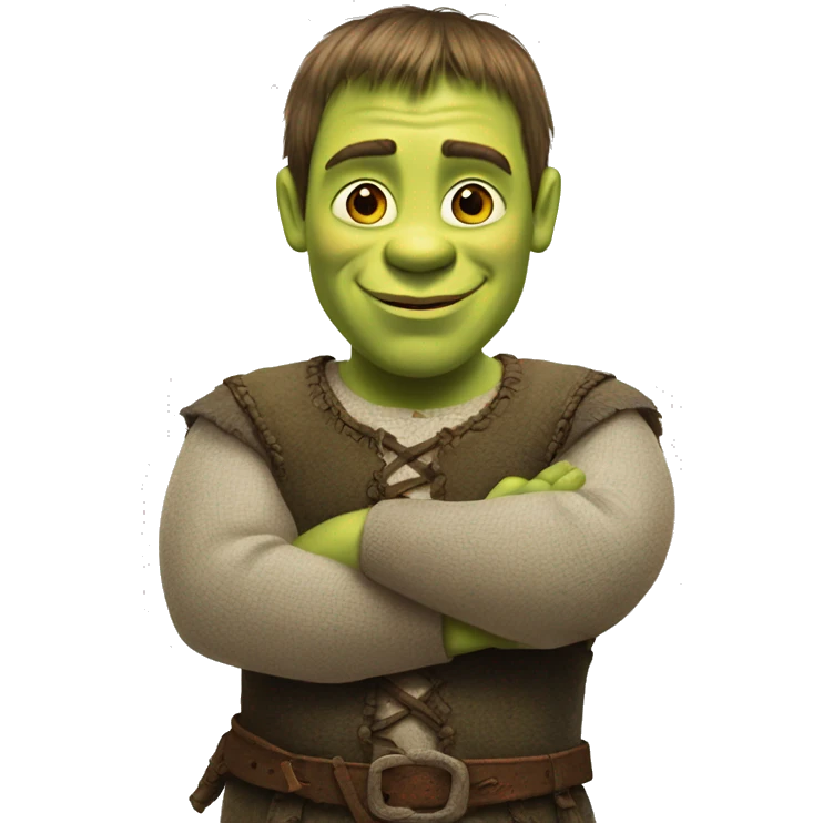 Shrek is a Ukrainian kozak emoji