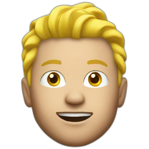 ajax player running yellow hair emoji